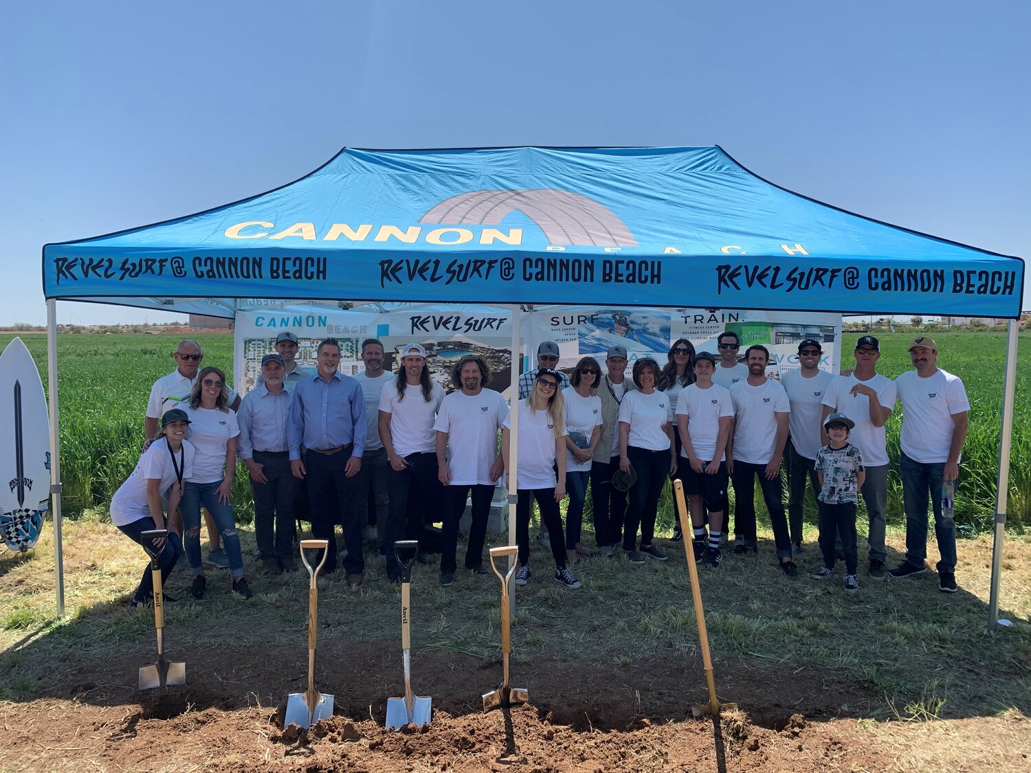 Revel Surf at Cannon Beach Ground Breaking Event Group Shot