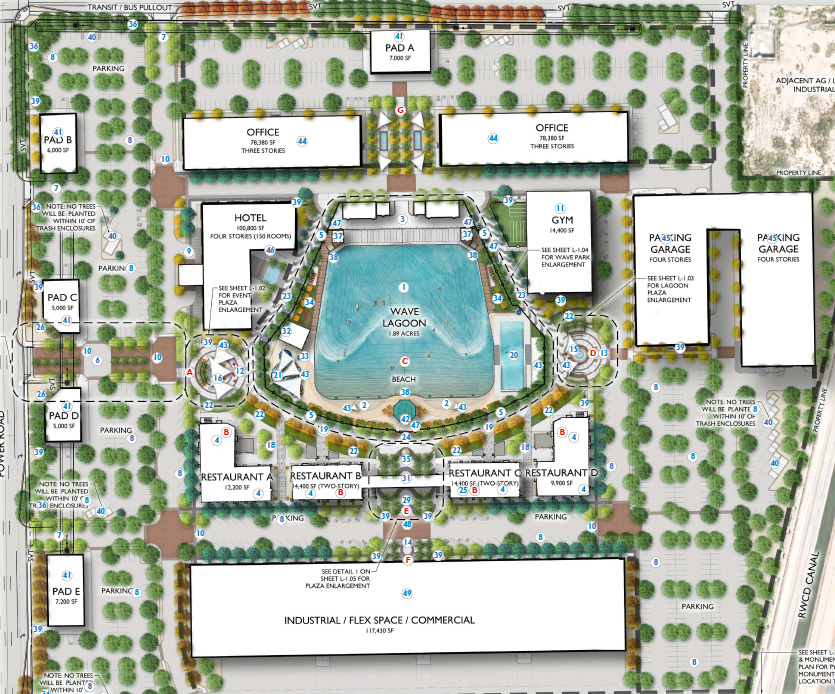 Revel Surf at Cannon Beach Mesa AZ Site Plan