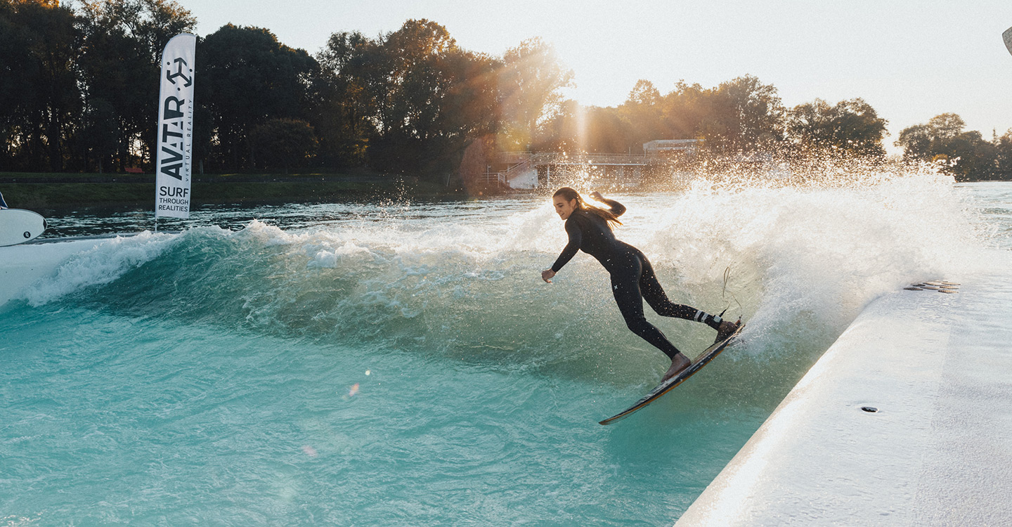 Sophie Puchta Rapid Surfing at Wakeparadise Milano on UNIT Surf Pool