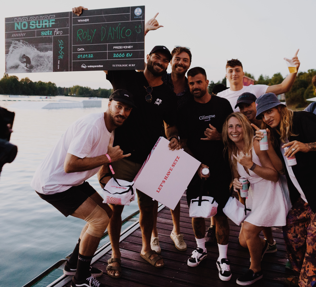 Roby D'amico wins the No Surf Setz Pro at Wakeparadise Milano