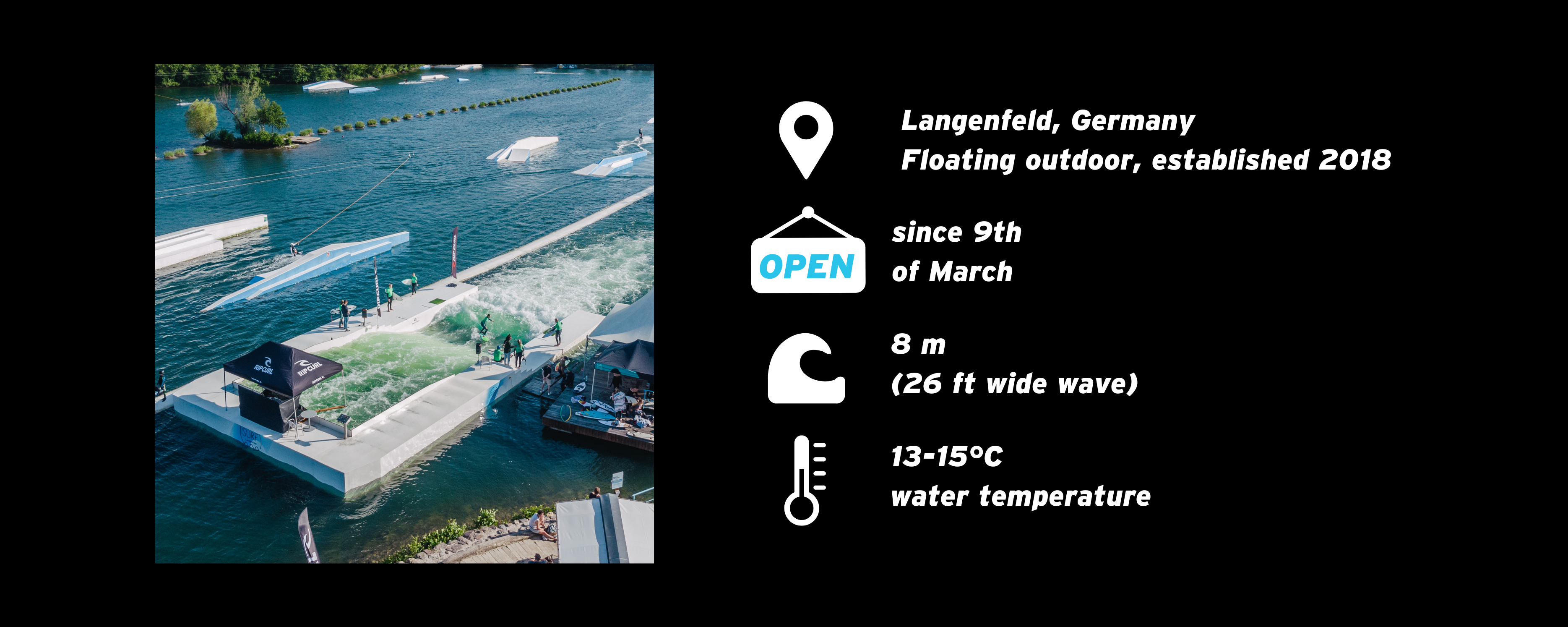 Information about the UNIT Surf Pool at Surf Langenfeld
